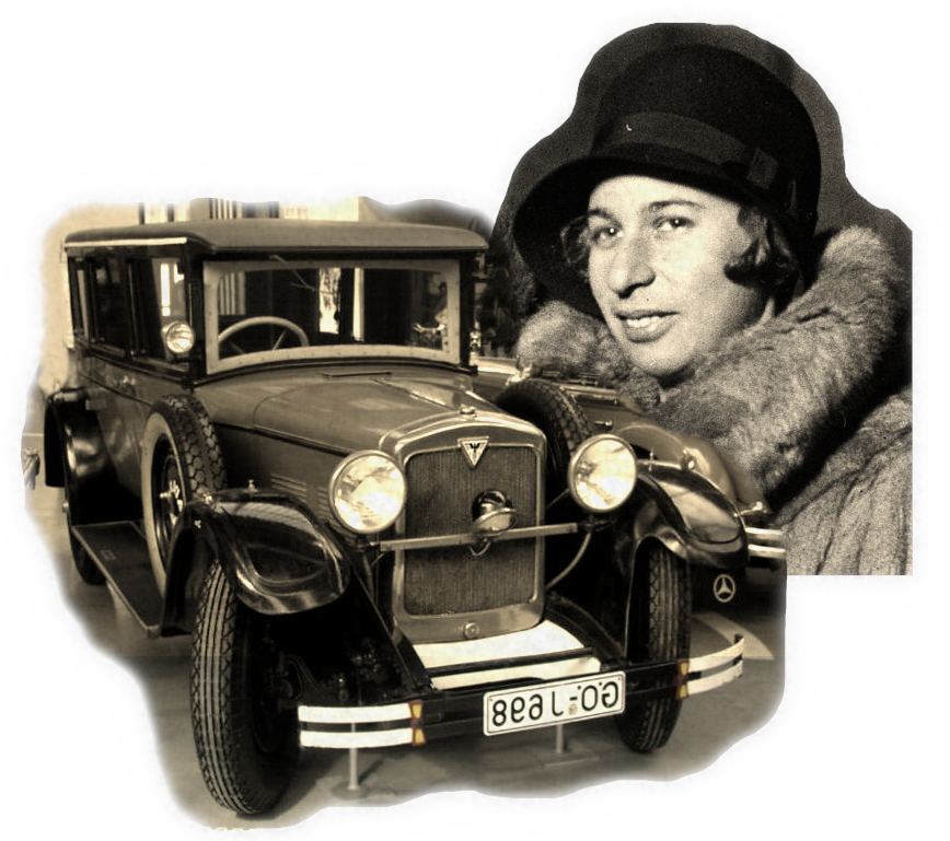 Clärenore Stinnes - 1930 - by Robert Sennecke - published in Tempo 1930 – Gemeinfrei & Beschreibung Adler Standard 6 S (1928)
Datum March 18th, 2007, at Traffic Section of Deutsches Museum, Munich
Quelle Eigenes Werk
Urheber MartinHansV